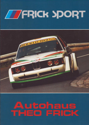 BMW Frick Sport 316-325i Prospekt ca. 1986