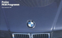 BMW pricelist 9.1986