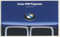 BMW pricelist 4.1987