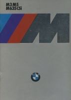 BMW M3 M5 M635CSi brochure 1987