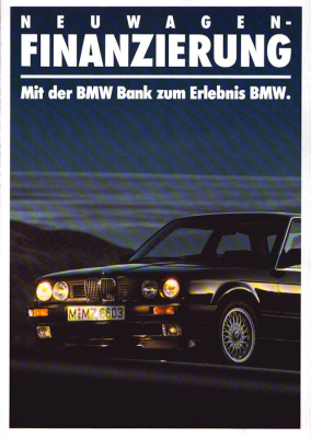 BMW Finanzierung Prospekt 1.1988