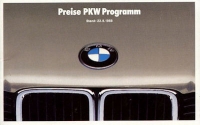 BMW pricelist 8.1988