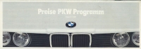 BMW Preisliste 1.1990