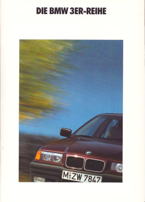 BMW 3er Cabrio Prospekt 1991