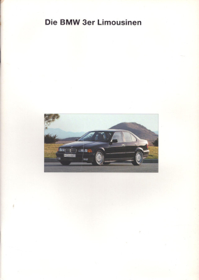 BMW 3er Limousinen Prospekt 1994