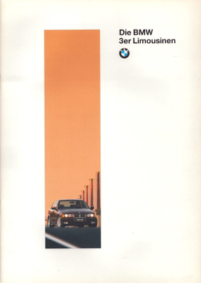 BMW 3er Limousinen Prospekt 1996