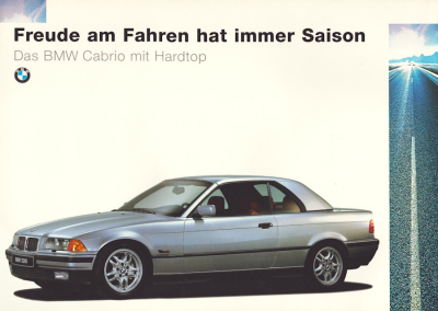 BMW 3er Cabrio Hardtop Prospekt 1996
