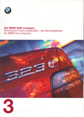 BMW 323 ti compact Prospekt 1998