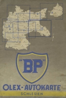 BP Olex Autokarte 5 Schlesien 1930er Jahre