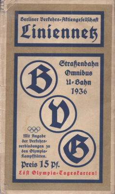 BVG Liniennetz Berlin 1936