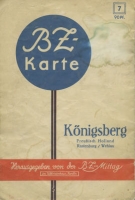 BZ Karte 7 Königsberg 1930er Jahre