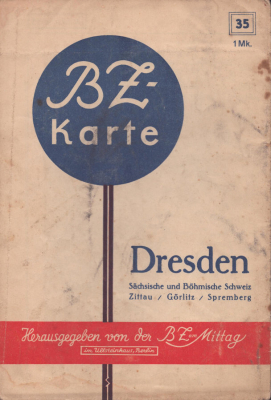 BZ Karte 35 Dresden 1930er Jahre