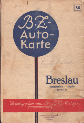 BZ Karte 36 Breslau 1930er Jahre