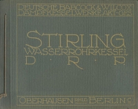 Stirling Wasserrohrkessel Katalog ca. 1900