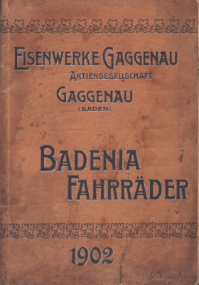 Badenia Fahrrad Programm 1902