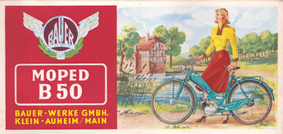 Bauer B 50 Prospekt 1950er Jahre