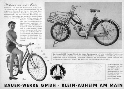 Preview: Bauer B 50 S / B 50 R Prospekt 1955 Preview: Bauer B 50 S / B 50 R Prospekt 1955