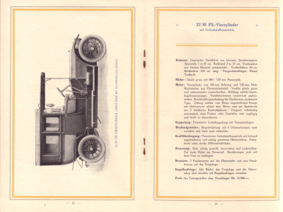 Preview: Beissbarth Automobile Prospekt ca. 1910