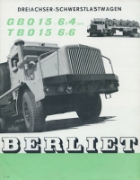 Berliet GBO 15 6x4 / TBO 15 6x6 Prospekt 3.1959