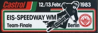 Aufkleber Berliner Eisspeedwayrennen 13./14.2.1983