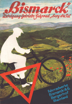 Bismarck Zweigang Getriebe Fahrrad Prospekt 1938