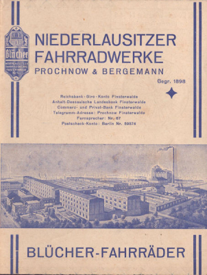 Blücher Fahrrad und Motorfahrrad Prospekt 1931