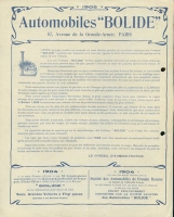 Bolide Automobil Prospekt 1905