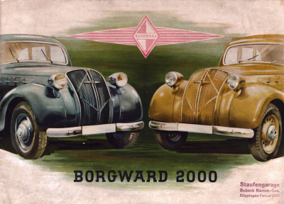 Borgward 2000 Prospekt ca. 1939