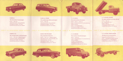 Preview: Borgward Programm ca. 1956