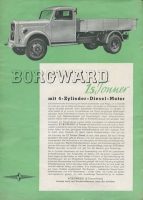 Borgward 1,5 to Diesel Prospekt 2.1939