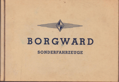 Borgward Sonderfahrzeuge Katalog ca. 1955