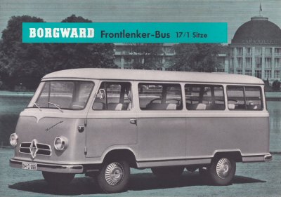 Borgward Bus 17/1 Sitze Prospekt 12.1958