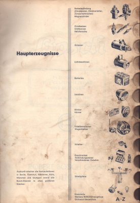 Preview: Bosch Katalog 1950