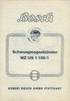 Bosch Schwung-Magnetzünder MZ/US 1/138/1 11.1950