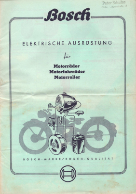 Bosch Elektrische Ausrüstung für Motorräder 8.1950