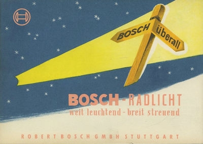 Preview: Bosch Radlicht Prospekte 1950er Jahre
