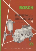 Bosch Ausrüstung für Diesel-Motoren mit Einspritzpumpe PE 3.1953