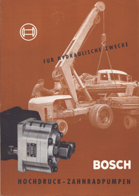 Bosch Hochdruck Zahnradpumpe Prospekt 4.1955