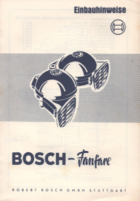 Bosch Fanfare Einbauhinweise 4.1955