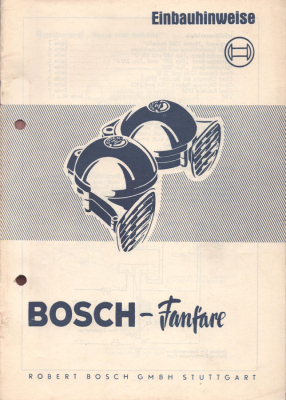 Bosch Fanfare Einbauhinweise 4.1955