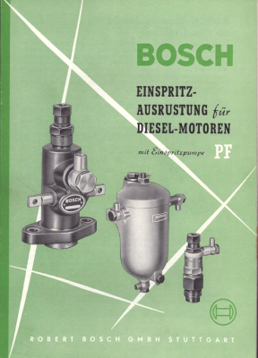 Bosch Einspritz-Ausrüstung für Diesel-Motoren für Einspritzpumpe PF 8.1956