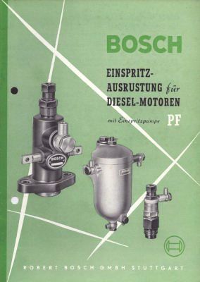 Bosch Einspritz-Ausrüstung für Diesel-Motoren für Einspritzpumpe PF 8.1956