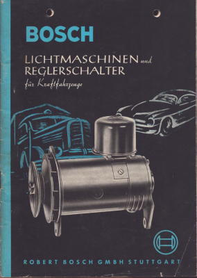 Bosch Lichtmaschinen und Reglerschalter für Kfz 5.1959