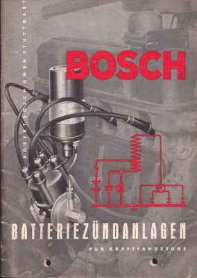 Bosch Batteriezündanlagen für Kfz 1.1961