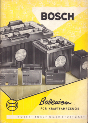 Bosch Batterien für Kfz 6.1961