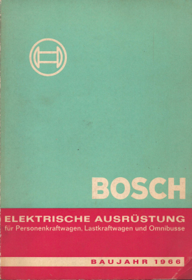 Bosch Elektrische Ausrüstung 1966