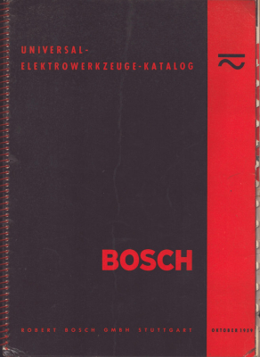 Bosch Elektrowerkzeuge-Katalog 10.1959