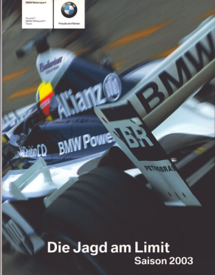BMW Motorsport Formel 1 Buch Saison 2003