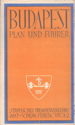 Budapest Plan und Führer 1930er Jahre