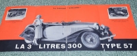 Preview: Bugatti 3 Lit. 300 Type 57 Prospekt 1934-1940